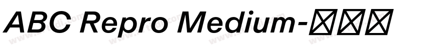 ABC Repro Medium字体转换